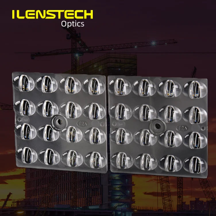 Street Light Led 3030 Lens R5050 50mm Square Led Lens T2M 4x4 Peanut Led Lens