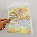 Large Quantity Wholesale Custom Hologram Vinyl Transfer Heat Press Stickers Reflective Label Heat Transfer Vinyl  for t Shirts