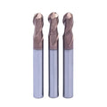 2-4 Flute HRC 55/58/60/65 Solid Tungsten Carbide Ball Nose End Mill in Stock