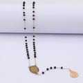 Bulk Glass Bead Long Rosary Accessories Muslim Chain Stainless Steel Religious Pendant Necklace Jewelry