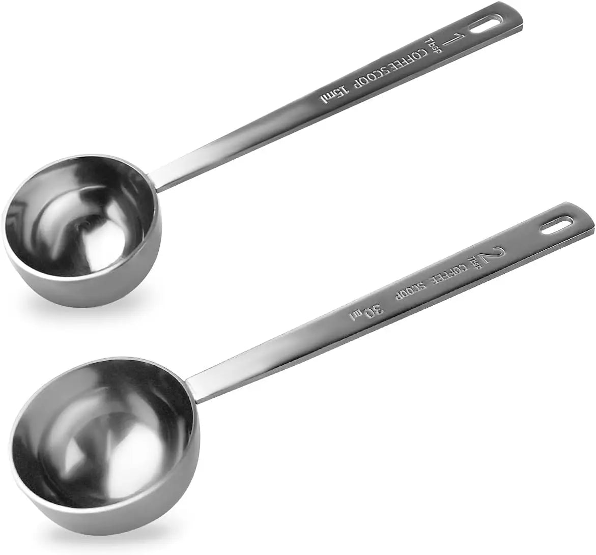 Silver Stainless Steel Coffee Tea Milk Powder Coffee Beans Measuring 1 Tablespoon Long Handle Spoons Metal Tablespoon