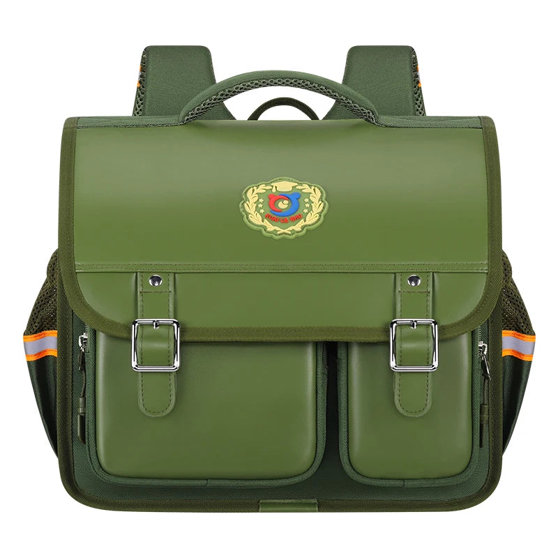 School Bags 2022   Horizontal British Style Spine protection Shoulderschool Backpacks for Children School Bags