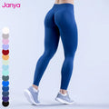 Custom Label Seamless Sports Yoga Pants Workout Butt Lift High Waist Tummy Control Gym Fitness Training Wear Leggings for Women