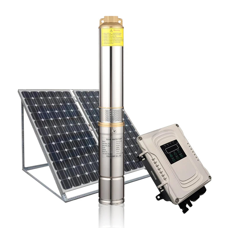 Solaire Pompe Eau Kit Solar Bomba De Agua Pozo Profundo Borehole Pump Solar Pumping Machine Deep Well Water Irrigation System