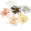 100pcs/lot  8x4/13x6.5mm 6 Colors Pendant Necklace Buckle Clasp Connectors Bangle Bracelet for Cameo Jewelry Accessories for DIY