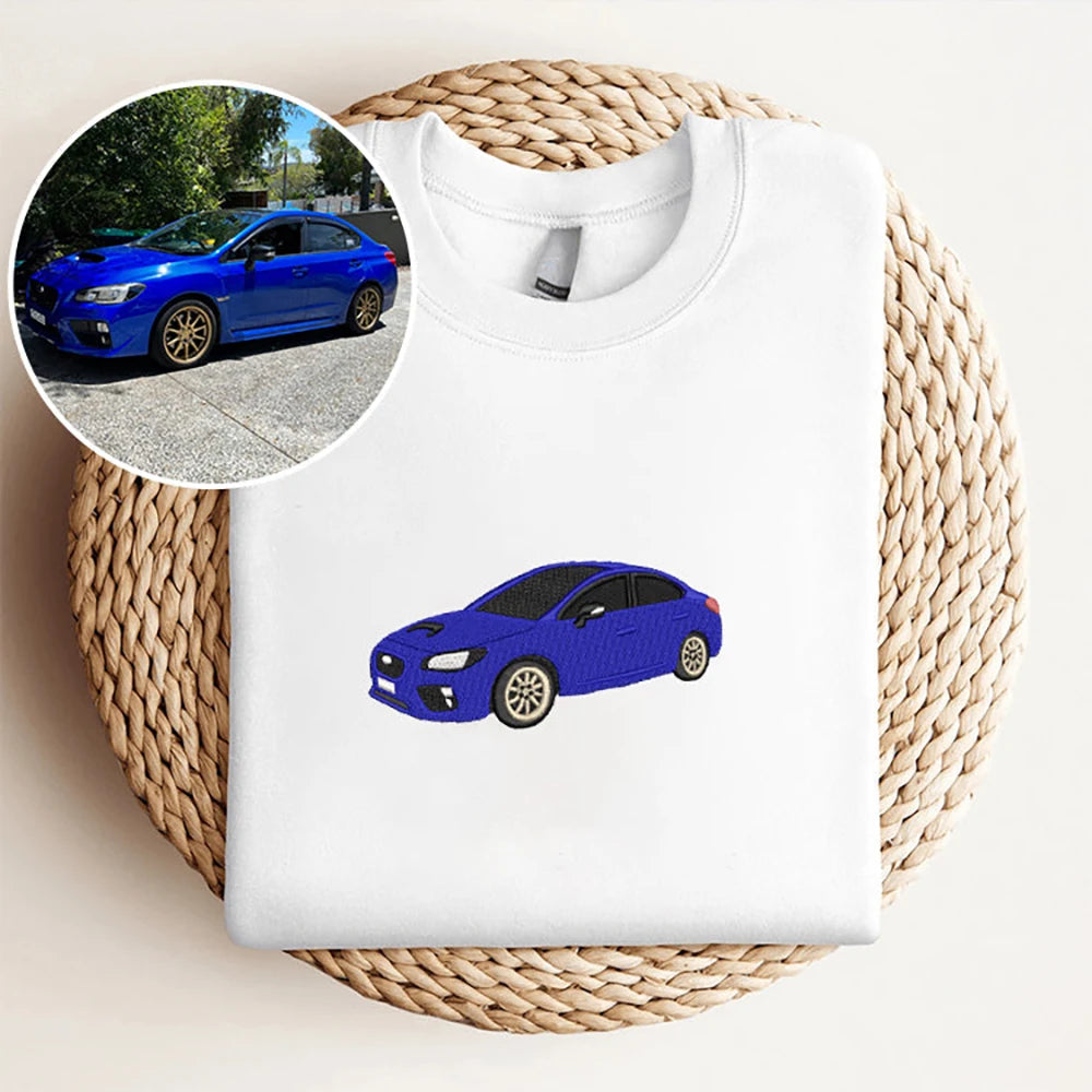 Personalized Flannel Sweatshirt for Car Lovers Front Embroidered Logo Great Spring Gift ODM Supplied