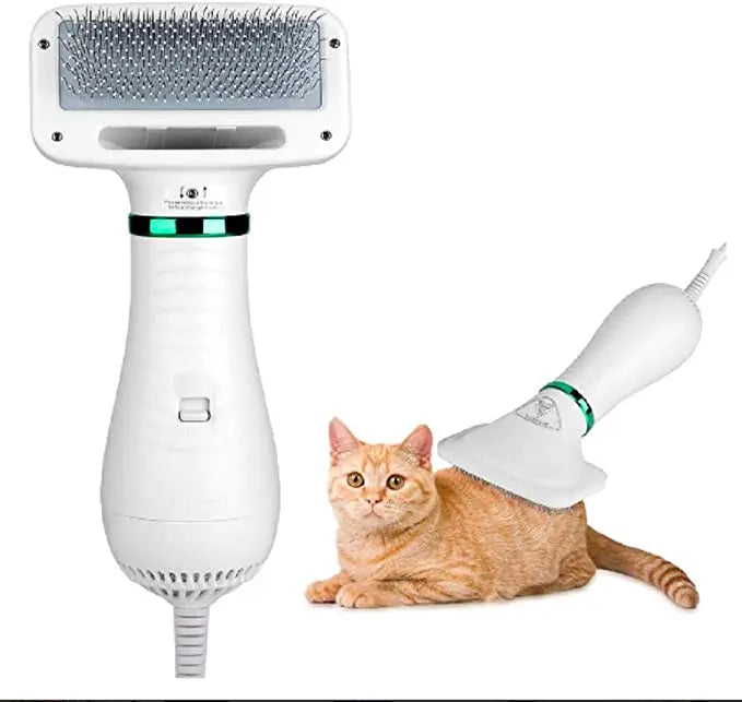 New Design Pet Grooming Brush Dog Hair Dryer Adjustable Temperature 2 in 1 Pet Brush Dryer