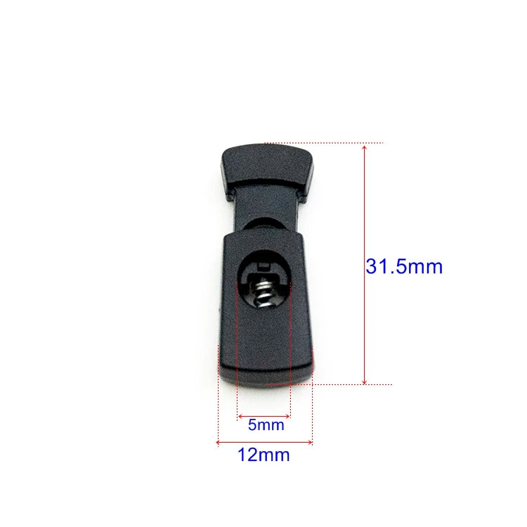 Good Quality Customize Spring Stoppers Clear Elastic Cord Lock Adjustable Plastic Rope Stopper