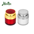 30g 50g Ready Ship Gold Luxury Cosmetic Eye Cream & Lotion Empty Acrylic Jars Customizable Color Plastic Packaging Container