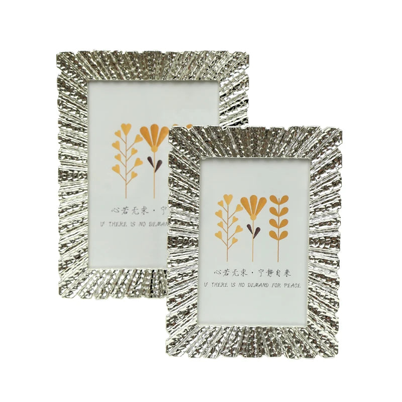 Glass Metal Gold Picture Frame Vintage Picture Frames for Home Decor