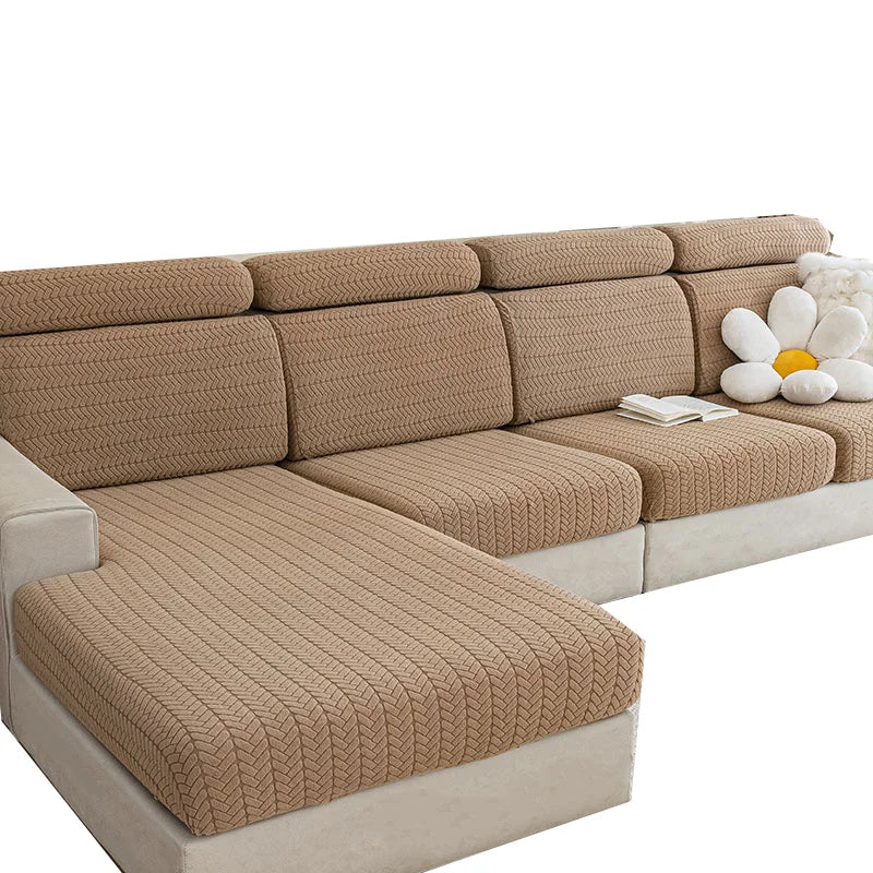 Sofa Back Seat Cushion Cover Protection Jacquard Custom Size Colorful for Home Sofa Protect