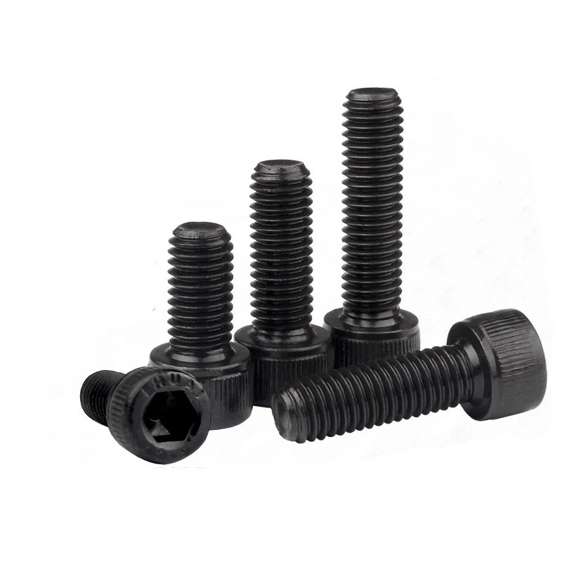 DIN912 Hexagon Socket Galvanized Steel/Carbon Bolt M3 Thread 10.9/12.9 Grade Allen Bolt with 40/50mm Length Plain Finish