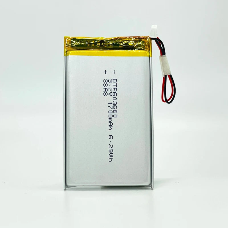 Factory Supply Lithium Polymer Model 36*60mm Batteries DTP 603660 3.7V 1700mAh Rechargeable 2000mAh Li-polymer Lipo Battery