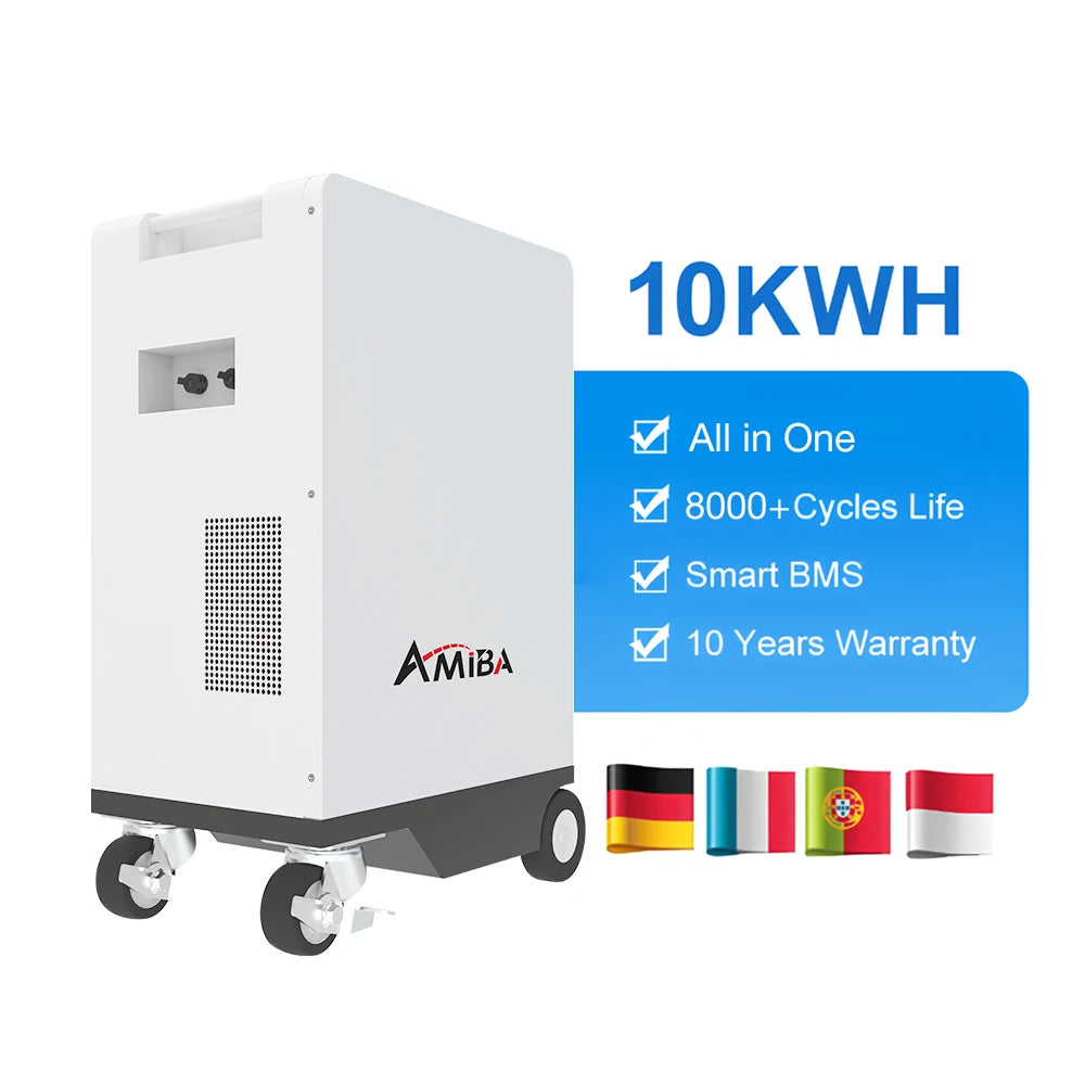 Solar 51.2V 100Ah 200Ah 300Ah Lithium Iron Solar Battery Lifepo4 48V 5Kw 10Kw Home Solar Energy Storage System