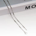Diy Jewelry Necklace Chain with Tube O Chain Hammer Cross Welded Guarantee Titanium Steel Stainless Steel Silver 18 Inch Chains