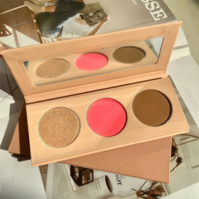 Wholesale Fashion 3 6 9 Colors DIY Contour Blush Highlighter High Quality Long Lasting 4 Colors Blush Highlight Palette
