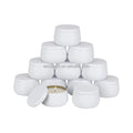 Wholesale Custom Round White Tinplate Candle Jar Matte Empty Candle Gift Packaging Boxes for Craft