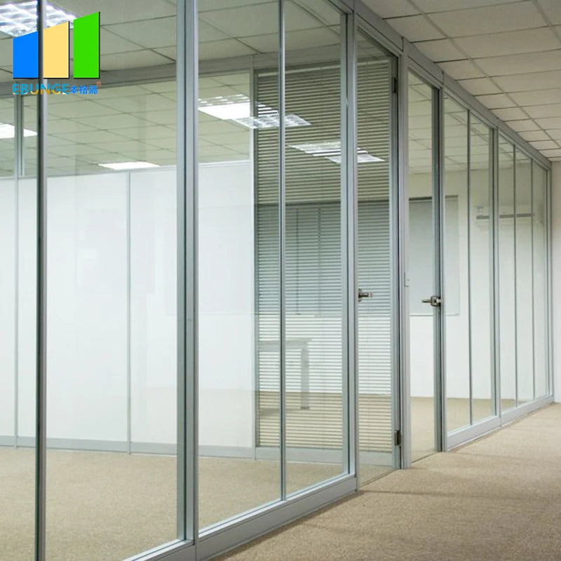 Modern Design Aluminium Frame Conference RoomsTempered Office Glass Partitions Wall