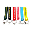 Factory Supply Silicone Ring Keychain Personalized Design With Keyring Wristband Keychains