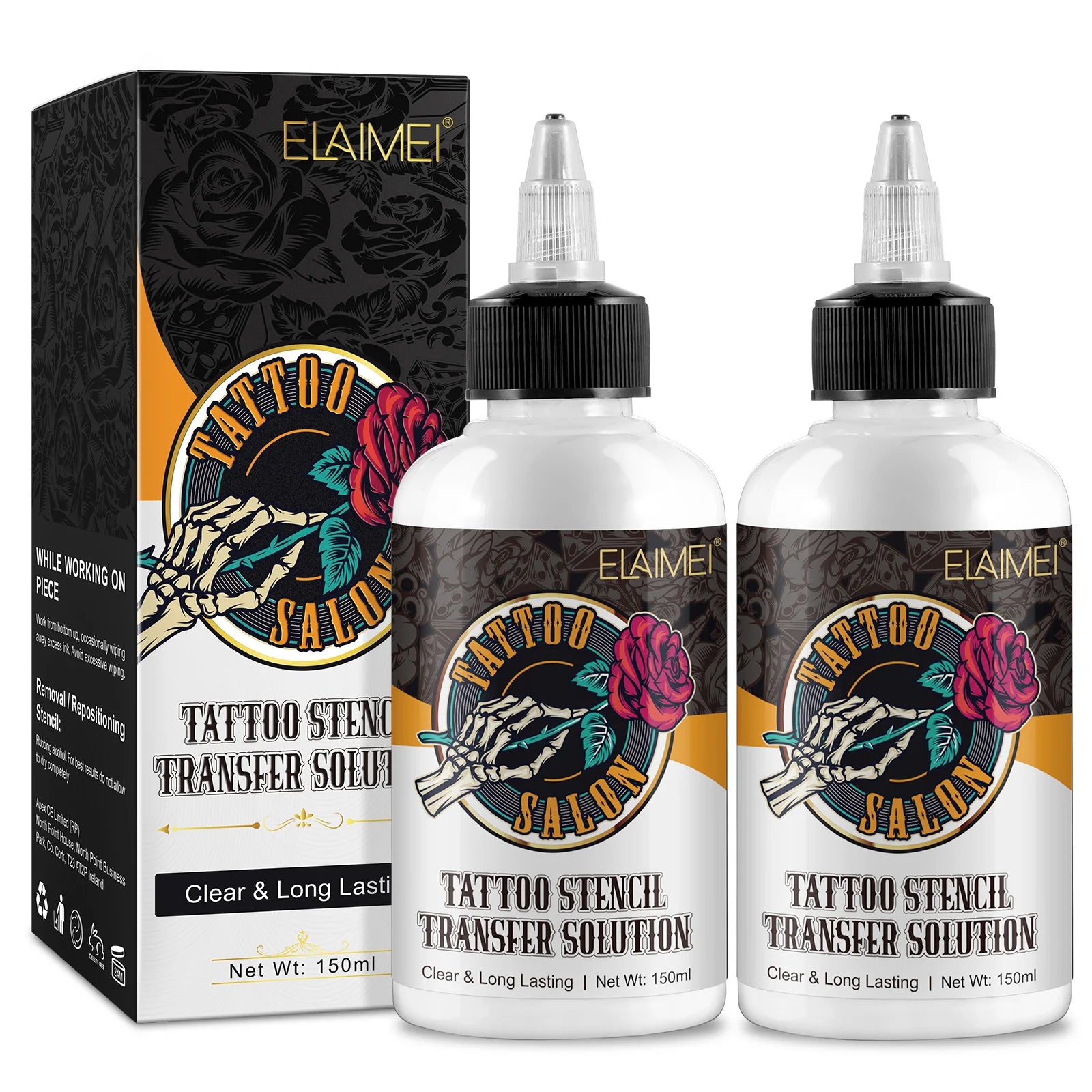ELAIMEI Tattoo Stencil Transfer Solution Clear Long Lasting Tattoo Transfer Gel Stencil Primer Stuff Tattoo Cream