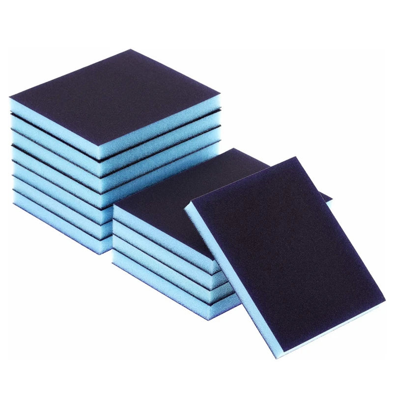 Pexmientas 120*100*12mm Alumina Automotive Sponge Sanding Sponge Block Hand Sanding Block Sand Sponge Block