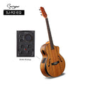 Wholesale Factory Price 41 Inch F Hole Built-in Equalizer Folk Steel String Semi Guitar Acoustic Electric