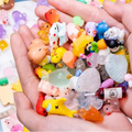 Random 100pcs Cartoon Kawaii Miniature Animal Figurine Tiny Toy for Kid Cute Mini Figure Resin Ornament Aquarium Cake Decoration