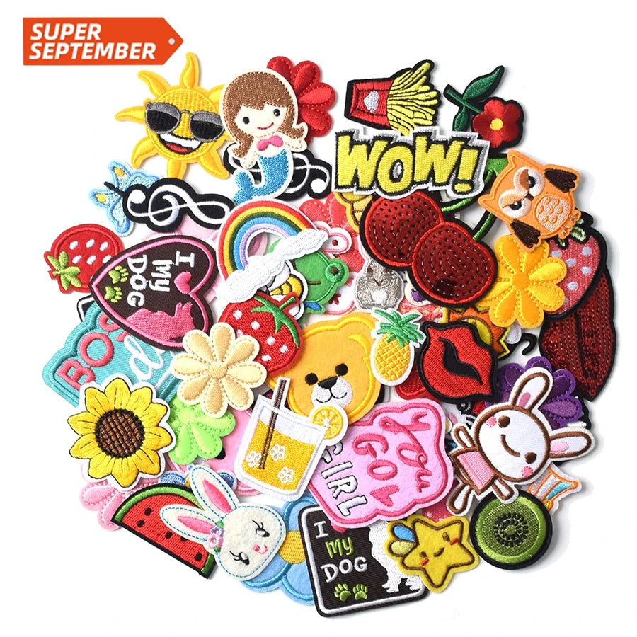 2025 Hot Selling Custom Diy Patch Woven Polyester High Density Custom Logo Embroidered Chenille Patches for Clothes Bags