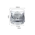 Glass Cup American Iced Latte Coffee Mug 340ml/375ml/535ml Small U Juice Water Cup Beverage Cup Foreign Trade New Product