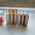 Luxury Frost Roller Bottle in Silver Gold Rose Gold Colors for Essential Oil and Eye Massage Glass Bottle with Premium Surface