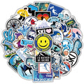 50Pcs Adventure Ski Sport Sticker for Boy Skateboard Luggage Laptop Diy Graffiti Outdoor Sports Label Stickers Logo