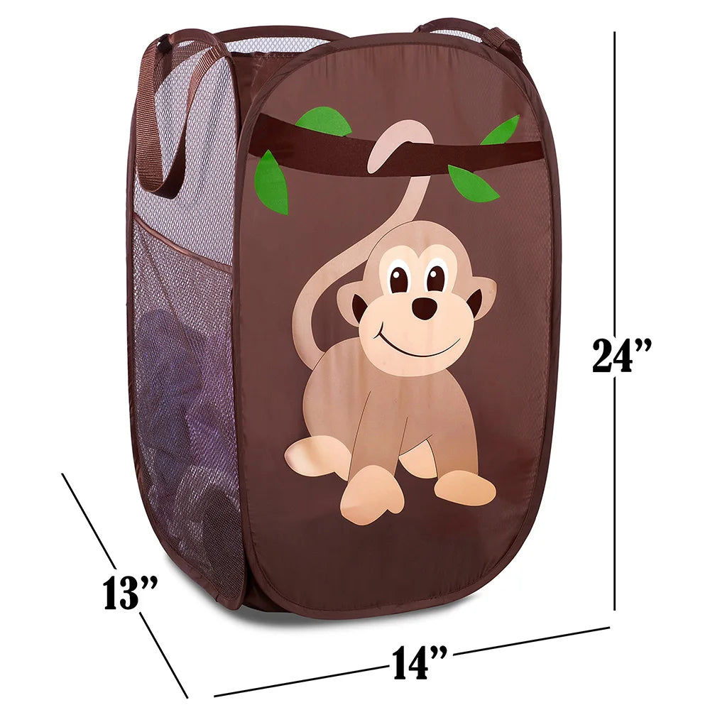 New Arrival Eco-friendly Durable Polyester Folding Pop-up Mesh Hamper Customized Design Laundry Basket Home Use ISO9001 BSCI