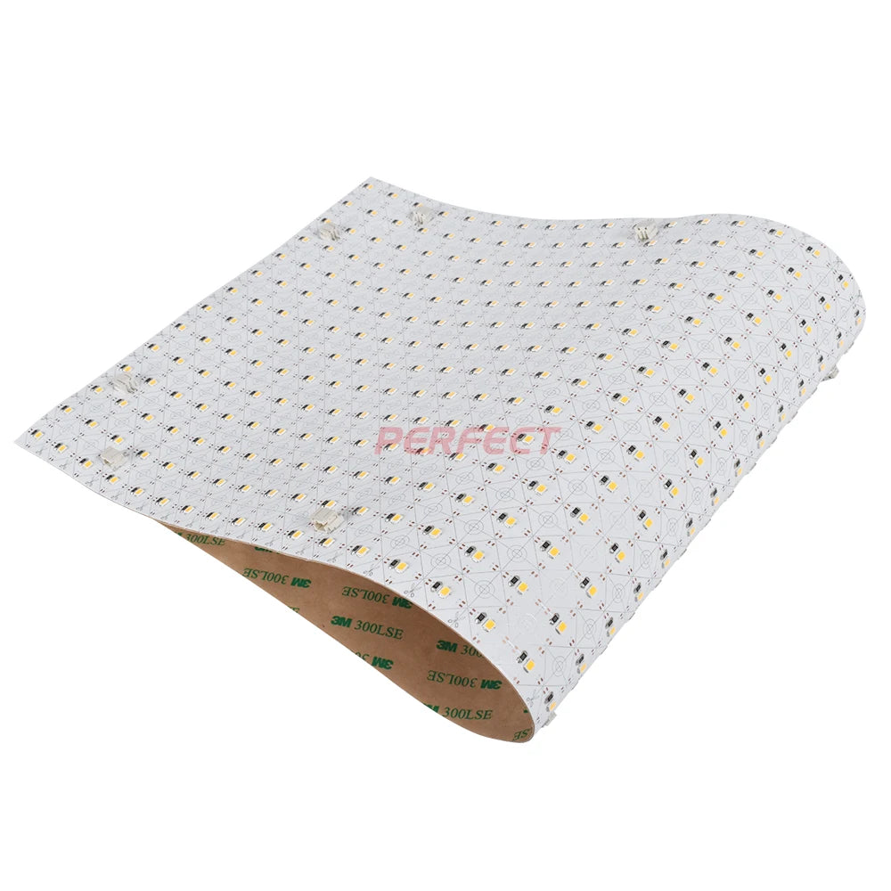 CRI80 Single LED Cuttable 420 LEDs/m DC 24V SMD 2835 Flexible LED Sheet for Advertising Ceiling