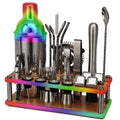 23PCS Stainless Steel Bar Tool Set Top Selling in America Includes Cocktail Shaker and Strainer Bartending Kit