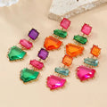 New Summer Bohemia Fashion Vintage Acrylic Resin Geometric Drop Earrings for Women Charms Pendant Jewelry Party Gifts