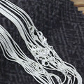 Rinhoo Wholesale Lots 1pcs Silver Snake Chains 1mm Silver-Plated Snake Chain Necklaces for Women 16"-24"