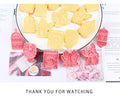 Food Grade pp pink Biscuit Molds 6Pcs Islamic Muslim Mosque Cookie Mould  3.6-6.4cm