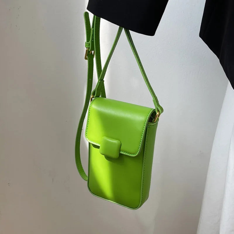 Small Crossbody Bags Lady Cell Phone Fashion Leather Wallet for Women Purse Pu Mobile Phone Bags