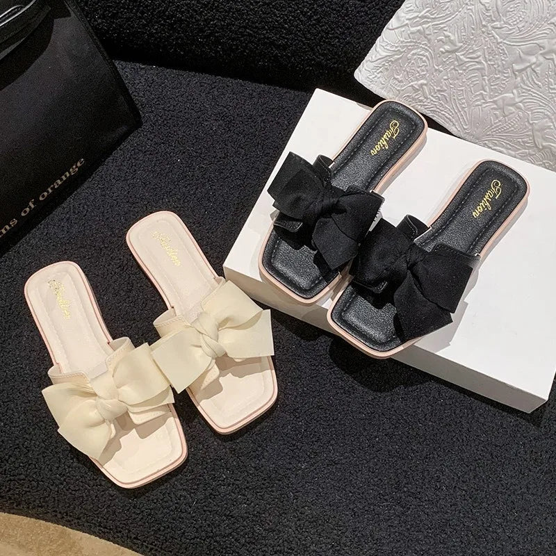 New Fashion Flat Sandals Thickened Heel Non-slip Ladies Slippers Indoor and Outdoor Women's Shoes Slides Slippers