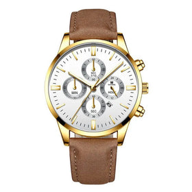 Factory Customized Wholesale Men's Quartz Watch Multifunctional Timing 38MM Large Dial Watch