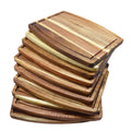 Elegant Custom Laser Logo Acacia Wood Cutting Board Rectangle Chopping Board and Serving Platter