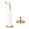 Stylish Paper Towel Holder Free Standing Toilet Paper Holder Sturdy Base Tissue Roll Holder Floor Stand Storage for Bathroom