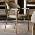 Hot Saling Dining Chairs Set for Home Hotel Chairs Golden Dining Room Furniture Moden Luxury Leather Dining Chairs