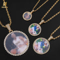 Custom Iced Out Memory Pendants Necklace Hip Hop Custom Photo Locket Picture Pendant Photo Pendant with Picture
