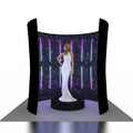 8x8ft Fashion New Desgin RGB Lights Portable Reusable Aluminum Tube Frame Pillowcase Tool Free 360 Degrees Photo Booth Enclosure