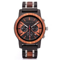 Wholesale New Style Handcraft Wooden Watch OEM Stainless Steel Band Fashion Week Date Display with Logo Customized 2020 Men 38mm