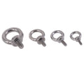 M4 M5 M6 M8 Stainless Steel Eye Bolt Marine Lifting Eye Bolt Ring Screw with Loop Hole for Cable Rope Plain Finish ISO Standard