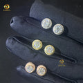 Elegant Style GRA Certificate Hip Hop Earring Circle Crescent Shape Fashion Iced Out Moissanite Diamond VVS1 Stud Earrings Man