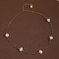 Babysbreath Versatile Baroque Irregular Freshwater Pearl Bead Necklace Natural Freshwater Pearl Collar Chain for Women As a Gift