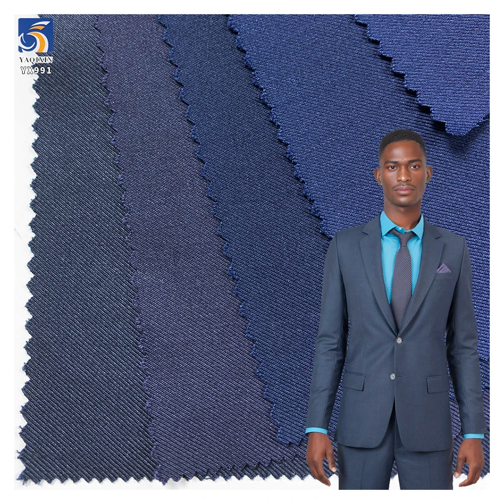 YX991 240gsm 70% Polyester 30% Cotton Royal Blue Suit TR Twill Fabrics Double-Sided Fine Twill School Uniform Suiting TR Fabric MegaBDM